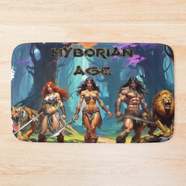 Item preview, Stunning illustration of Conan, Red Sonja and Queen Belit by Dimitrije Kebara designed and sold by Dimisbarbarian.