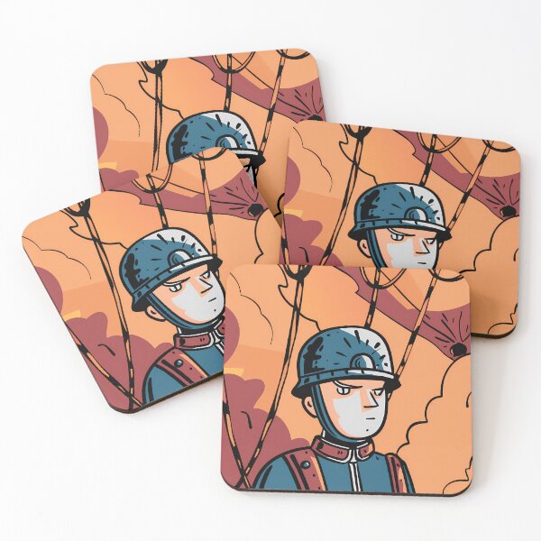 Item preview, Toy Military Surreal Battlefields Explosions Colors War Illustration designed and sold by ART ATTACK ZONE.