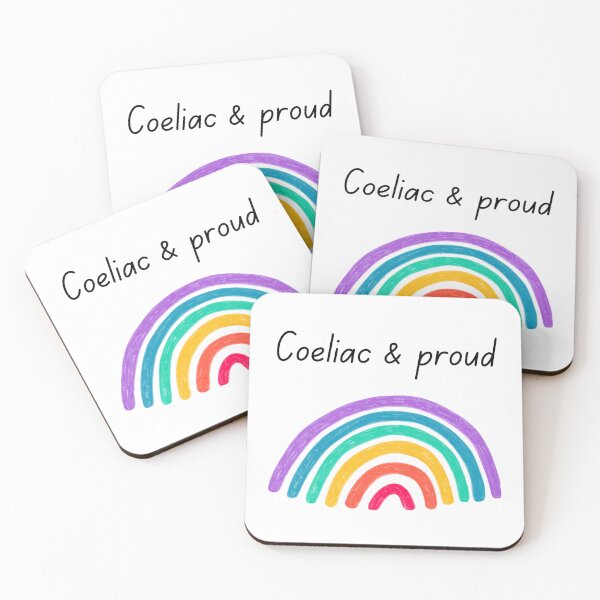 Item preview, Coeliac and Proud – Colourful Rainbow Design for Gluten Free Living and Awareness designed and sold by My Gluten Free Life UK.