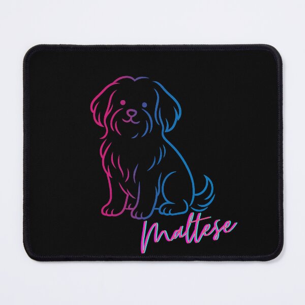 Item preview, Maltese – Neon Dog Design in Line Art Style designed and sold by LazyBlackSheep.