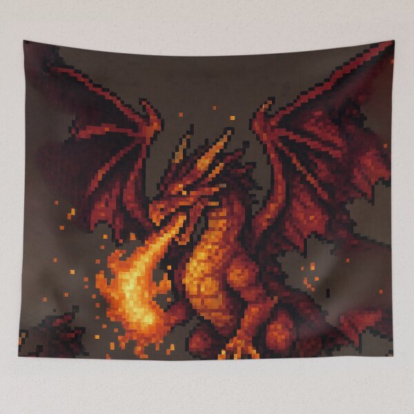 Item preview, Pixel Dragon – Retro RPG Final Boss Pixel Art Design designed and sold by PrometheusStyle.