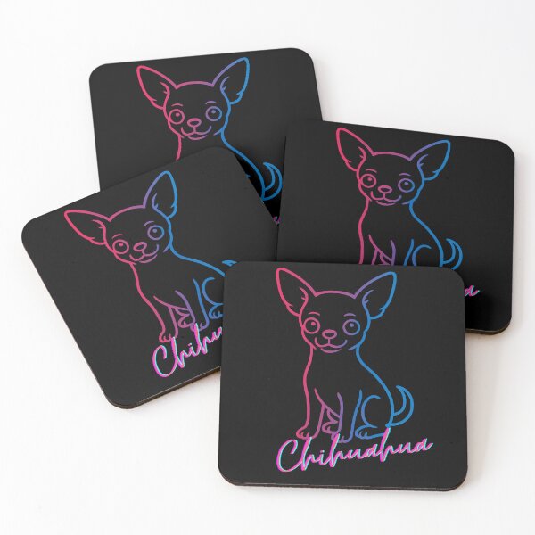 Item preview, Chihuahua – Neon Dog Design in Line Art Style designed and sold by LazyBlackSheep.