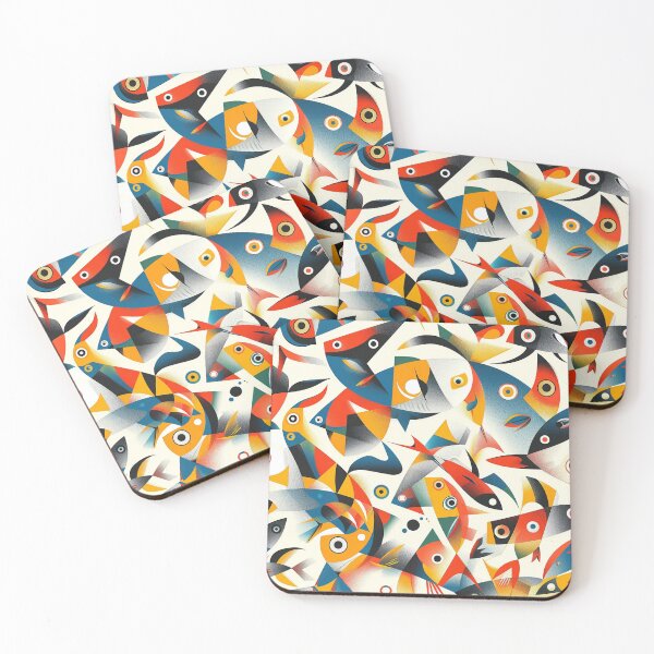 Item preview, Whimsical Waves: Colourful Fish Delight designed and sold by mittie101.