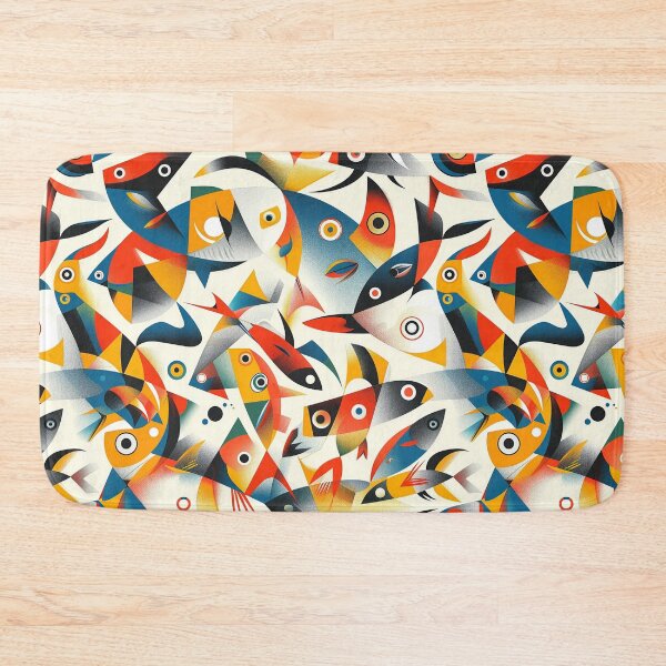 Item preview, Whimsical Waves: Colourful Fish Delight designed and sold by mittie101.