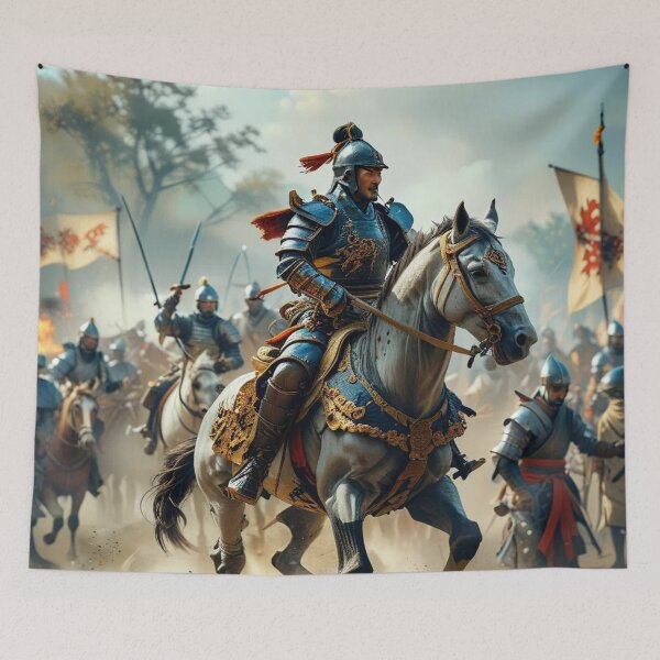 Item preview, shogun on the horse medieval battle designed and sold by PrintYourStyle.