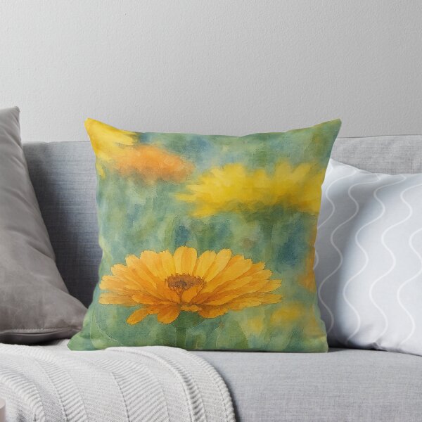 Item preview, Golden Marigold – AI-Assisted Watercolor from My Original Photo designed and sold by Pacika.
