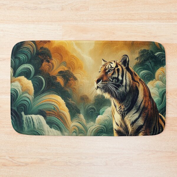 Item preview, Tiger of the Turbulent Waterfalls designed and sold by nikkolaus.