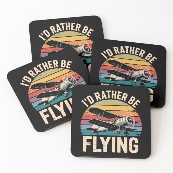Item preview, I'd Rather Be Flying Funny Aviation Retro designed and sold by tmerchtrends.