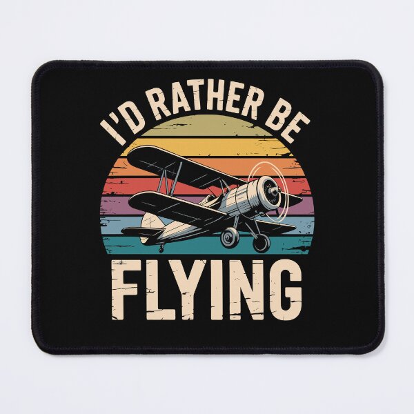 Item preview, I'd Rather Be Flying Funny Aviation Retro designed and sold by tmerchtrends.