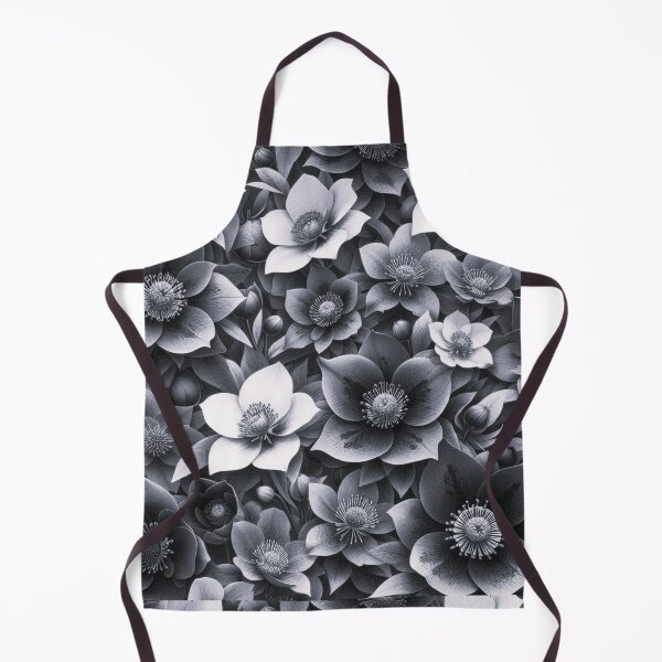 Item preview, blackwhite hellebore flowers designed and sold by Dogandesighn.