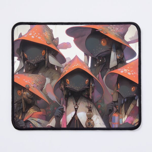 Item preview, Mystic Mushroom Creatures in Cloaks designed and sold by bubblegoth.