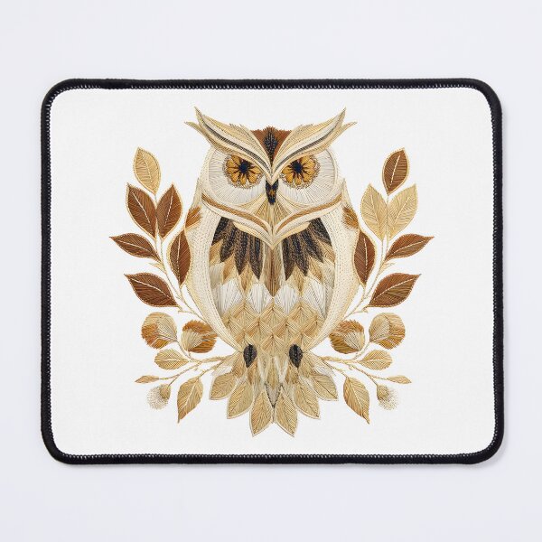 Item preview, Embroidered owl picture designed and sold by Made-by-Gus.