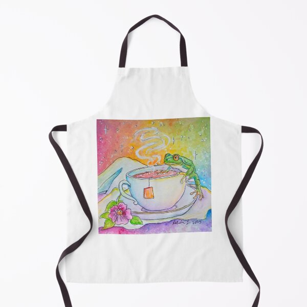 Item preview, Frog in the Tea - Tea party designed and sold by RLawrenceArt.