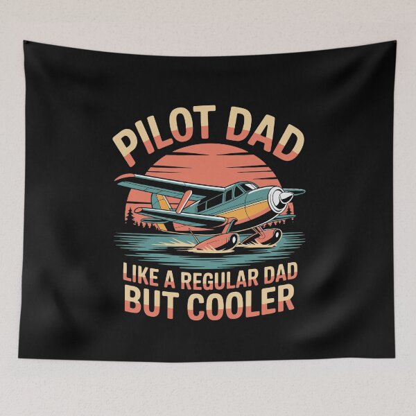 Item preview, Pilot Dad Like A Regular But Cooler Funny Aviation Retro designed and sold by tmerchtrends.