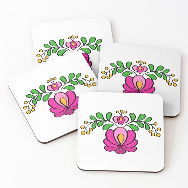Item preview, Hungarian Embroidery pattern, Matyó - pink designed and sold by Johanna-KL.