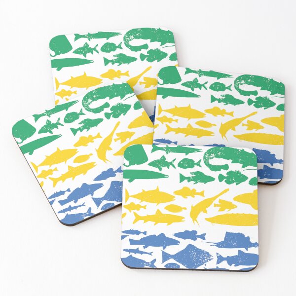 Item preview, Gabonese Flag Made of Fish – Fishing Design for Anglers designed and sold by FlagX.