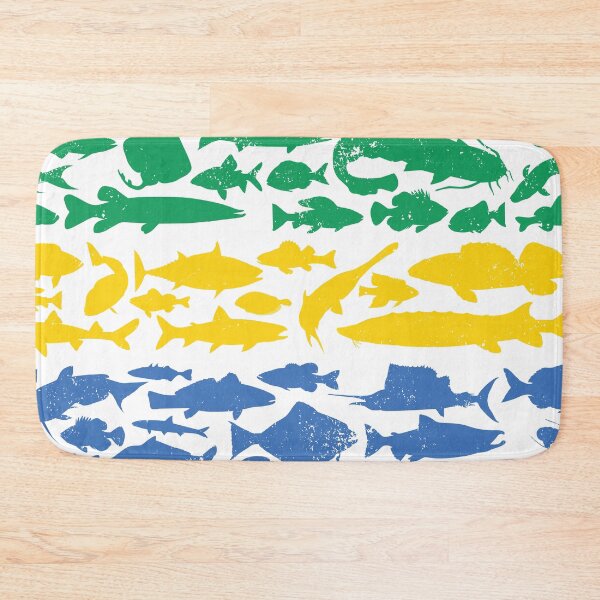 Item preview, Gabonese Flag Made of Fish – Fishing Design for Anglers designed and sold by FlagX.