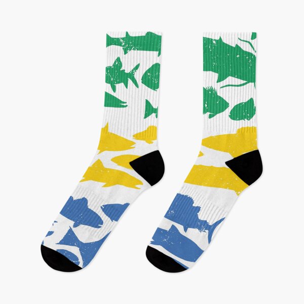 Item preview, Gabonese Flag Made of Fish – Fishing Design for Anglers designed and sold by FlagX.