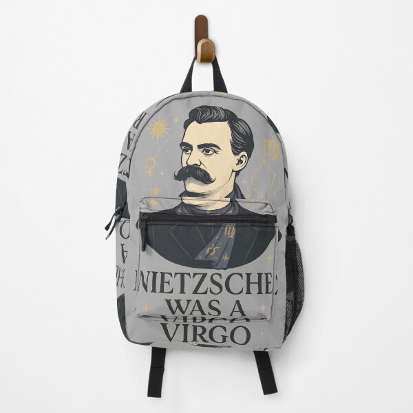 Item preview, Nietzsche Was a Virgo – Star Signs Get Deep designed and sold by Shoot-The-Moon.