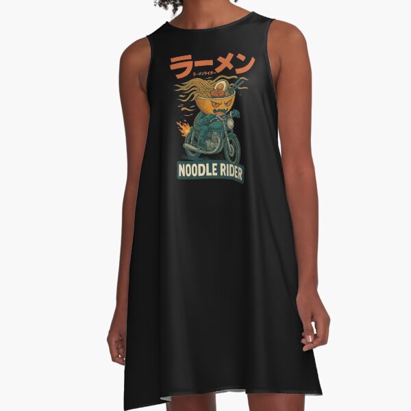 Artikel-Vorschau von Noodle Rider – Retro Ramen auf der Flucht, designt und verkauft von Cat-On-a-Tee.