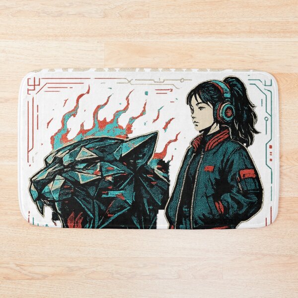Item preview, Unbreakable Crystal Panther – Vaporwave Cyber Streetwear Fusion designed and sold by Rushurban.