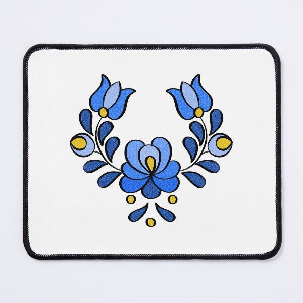 Item preview, Hungarian Embroidery Pattern, Matyó - blue designed and sold by Johanna-KL.