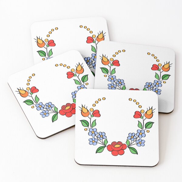 Item preview, Hungarian Embroidery Pattern, Kalocsai - authentic red designed and sold by Johanna-KL.