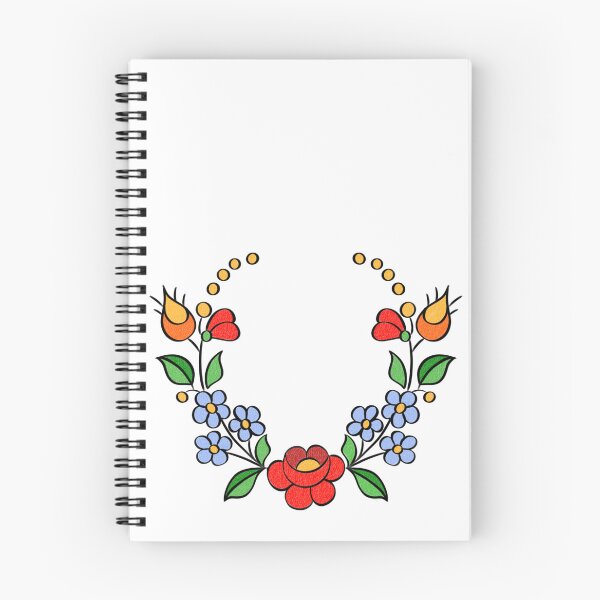 Item preview, Hungarian Embroidery Pattern, Kalocsai - authentic red designed and sold by Johanna-KL.