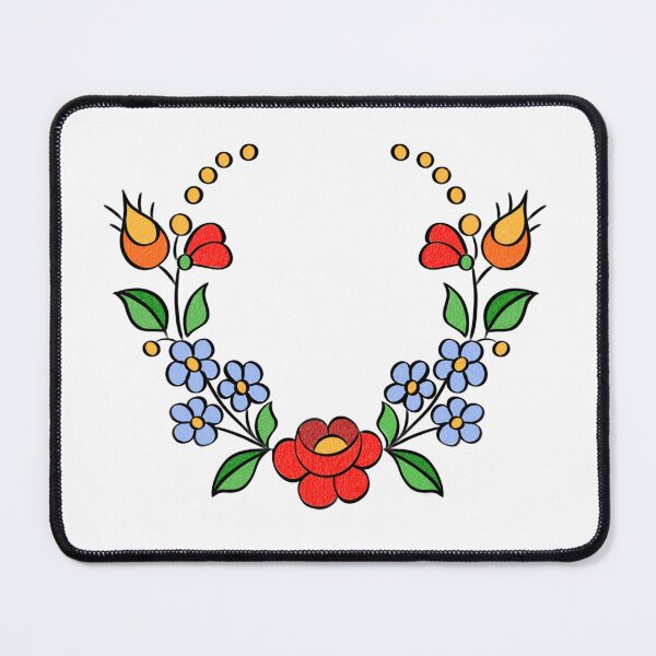 Item preview, Hungarian Embroidery Pattern, Kalocsai - authentic red designed and sold by Johanna-KL.