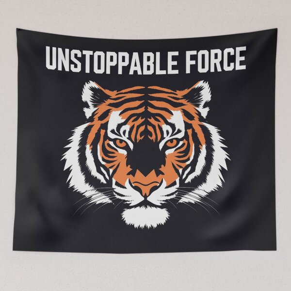 Item preview, Unstoppable force tiger design designed and sold by Motivated Sensei.