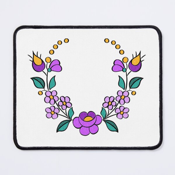 Item preview, Hungarian Embroidery Pattern, Kalocsai - purple designed and sold by Johanna-KL.