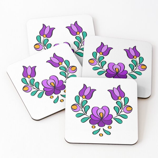 Item preview, Hungarian Embroidery Pattern, Matyó - purple designed and sold by Johanna-KL.