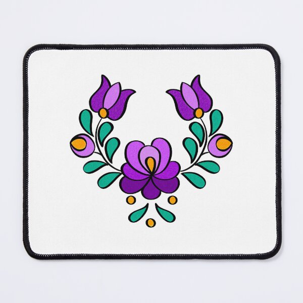 Item preview, Hungarian Embroidery Pattern, Matyó - purple designed and sold by Johanna-KL.