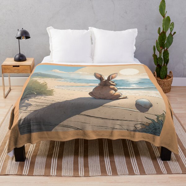 Item preview, Rabbit by the sea , rabbit , sea, designed and sold by GOLDENGARDENART.