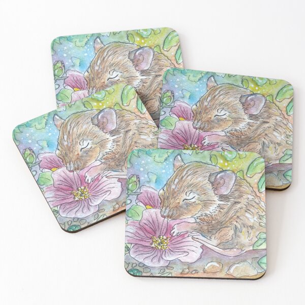 Item preview, Sleeping Mouse On a Flower designed and sold by RLawrenceArt.