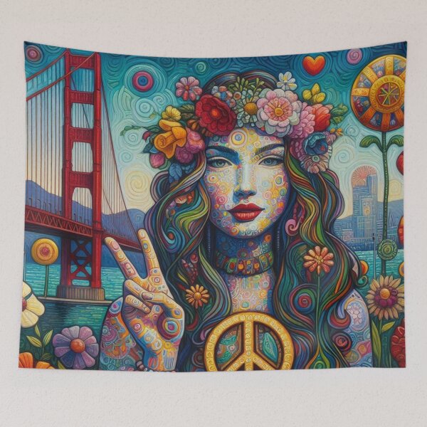 Item preview, Flowers Hippy Art designed and sold by TheDarkWardrobe.