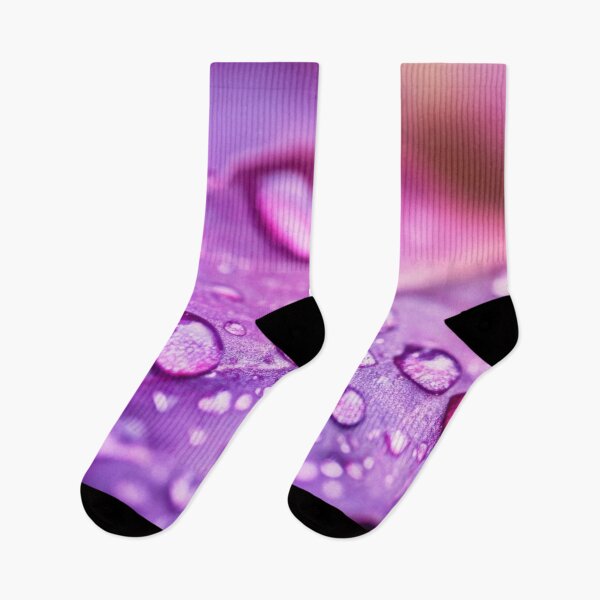 Item preview, Colorful droplets on a purple leaf designed and sold by anytka.