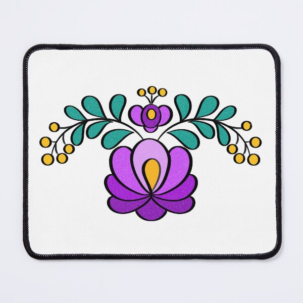 Item preview, Hungarian Embroidery Pattern, Matyó - purple. designed and sold by Johanna-KL.