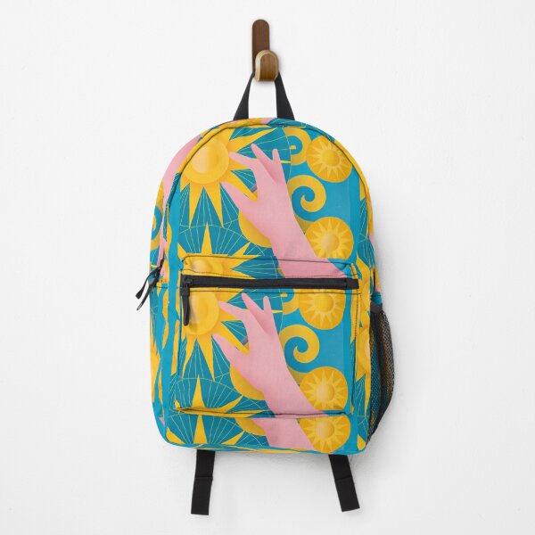 Item preview, Pink Hand Sun Yellow Blues Abstract Design designed and sold by ART ATTACK ZONE.