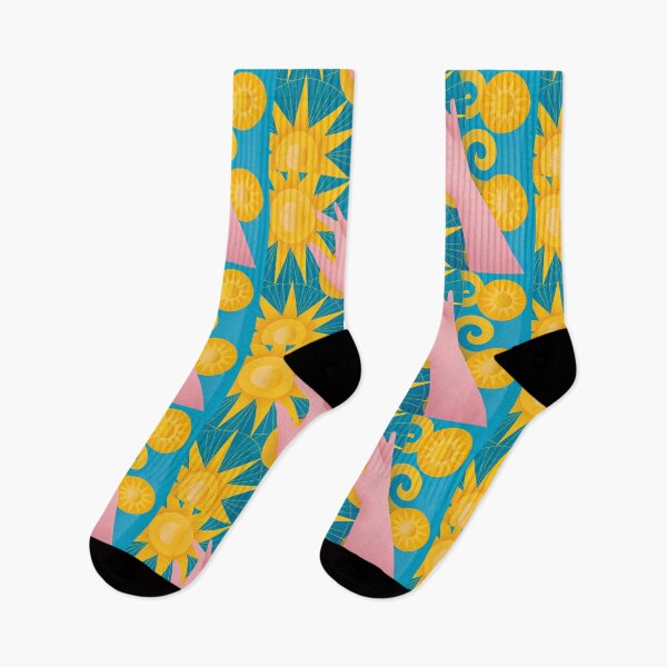 Item preview, Pink Hand Sun Yellow Blues Abstract Design designed and sold by ART ATTACK ZONE.