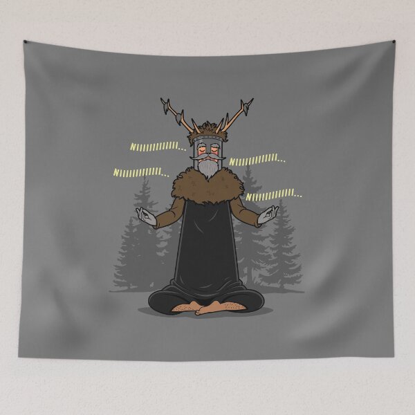 Item preview, Funny Knight Practicing Yoga Retro Movie Cartoon designed and sold by BoggsNicolasArt.