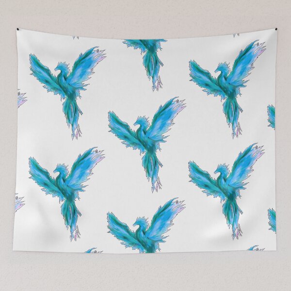 Item preview, rising phoenix blue designed and sold by Ashley’sAnimalz.