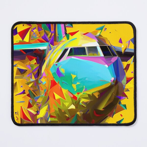 Item preview, Multicolored airplane and yellow background designed and sold by RAISC.