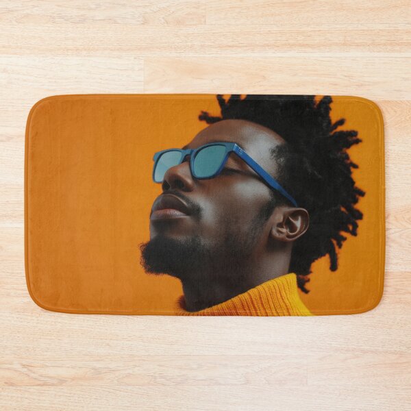 Item preview, Man in shades by orange wall designed and sold by anytka.