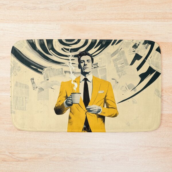 Item preview, Man in yellow suit with coffee designed and sold by anytka.