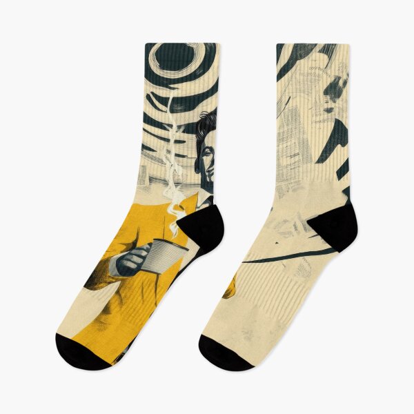 Item preview, Man in yellow suit with coffee designed and sold by anytka.