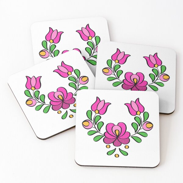 Item preview, Hungarian Embroidery Pattern, Matyó - pink designed and sold by Johanna-KL.