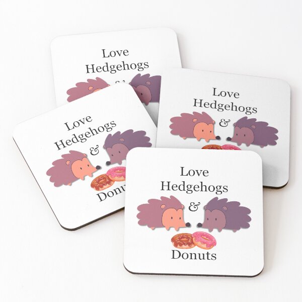 Item preview, Love Hedgehogs and Donuts designed and sold by MFellArt Creations.