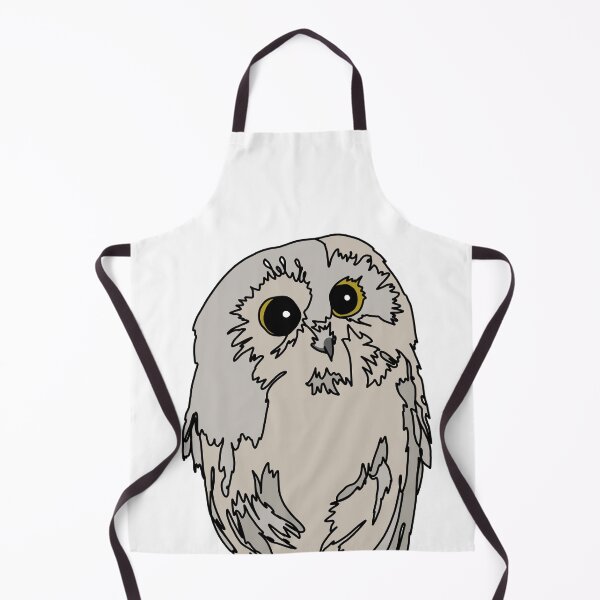 Item preview, Cute and Curious shy owl snowy designed and sold by Ashley’sAnimalz.