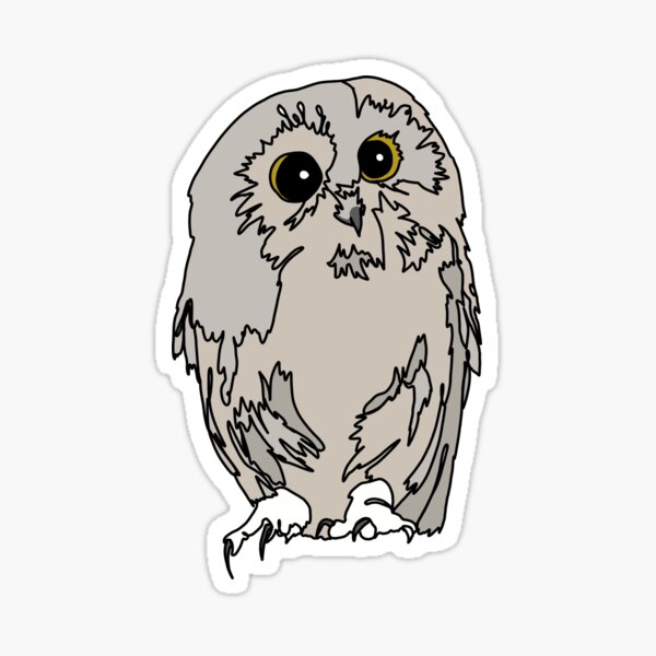 Item preview, Cute and Curious shy owl designed and sold by Ashley’sAnimals.